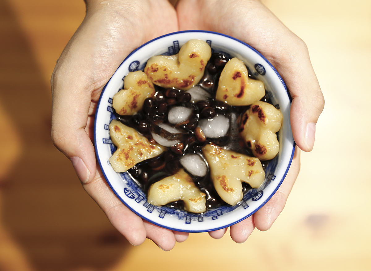 Heart Roasted Soymilk Mochi Black Bean sweet soup | Taiwan domestic non-GMO soy milk shop | HIDEKAWA