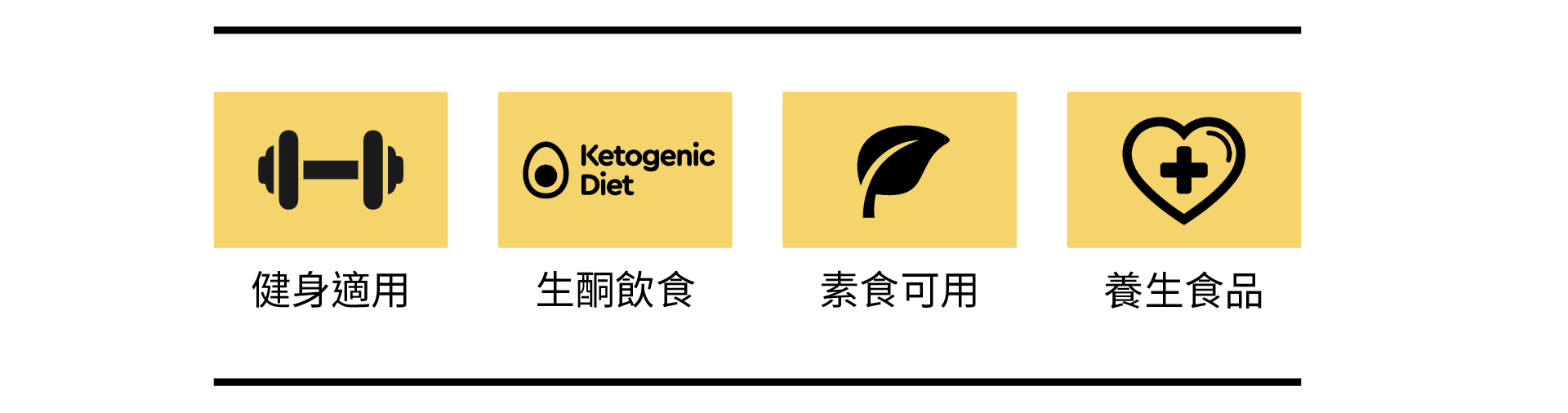 健身適用、生酮飲食、素食可用、養生食品