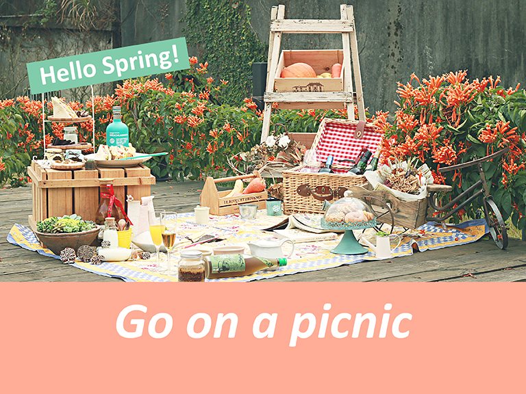  Hello Spring！ Go on a picnic 來場春天的輕旅行！