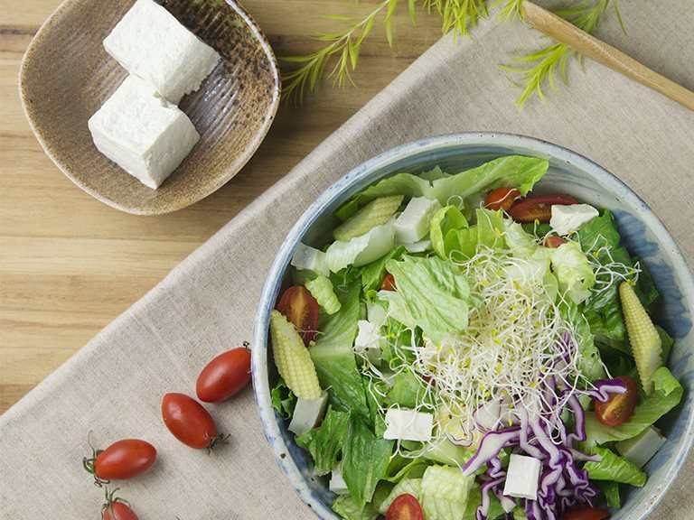 Handmade Tofu Salad - Use non-GMO soybeans