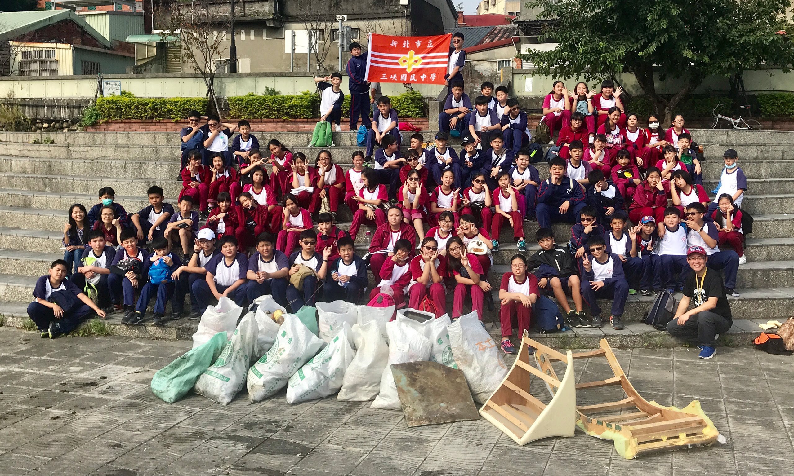 2018/12/22 River Clean-up Operation in Taiwan, Taipei Sanxia